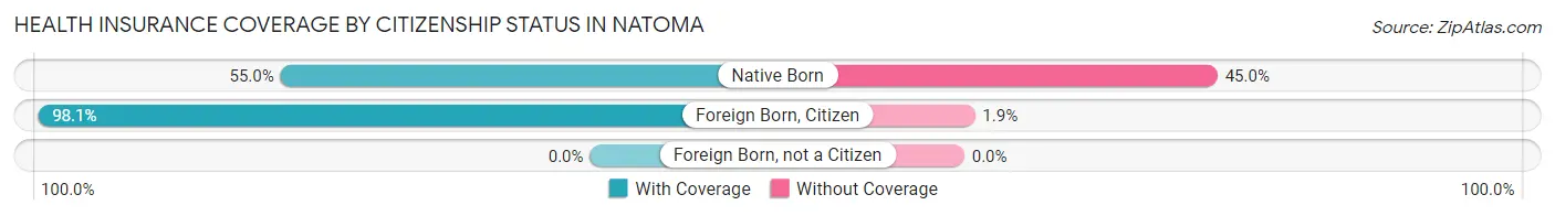Health Insurance Coverage by Citizenship Status in Natoma