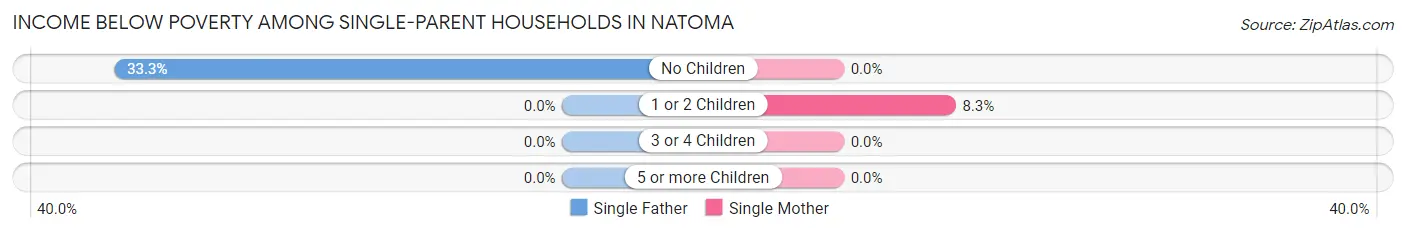 Income Below Poverty Among Single-Parent Households in Natoma