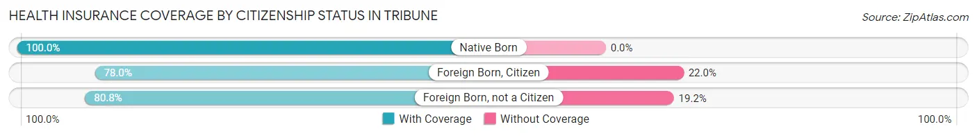 Health Insurance Coverage by Citizenship Status in Tribune
