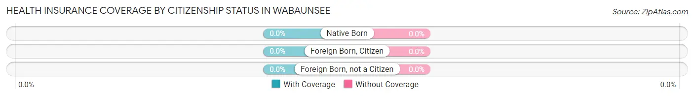 Health Insurance Coverage by Citizenship Status in Wabaunsee