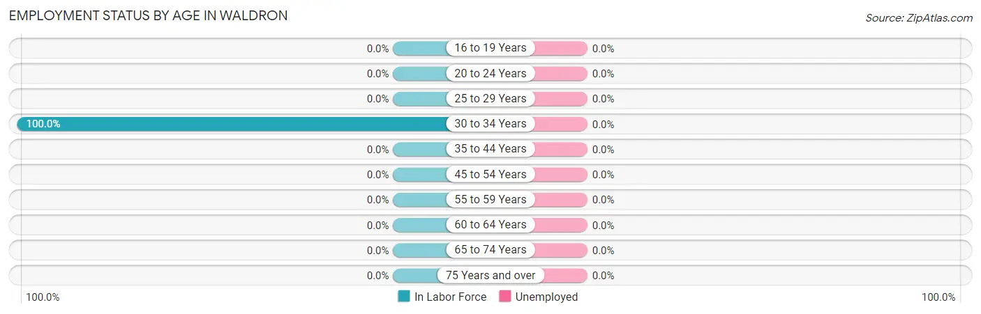 Employment Status by Age in Waldron