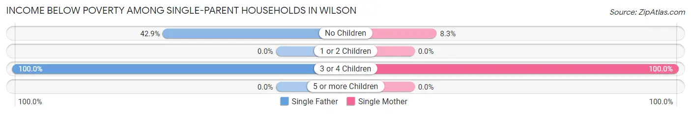 Income Below Poverty Among Single-Parent Households in Wilson