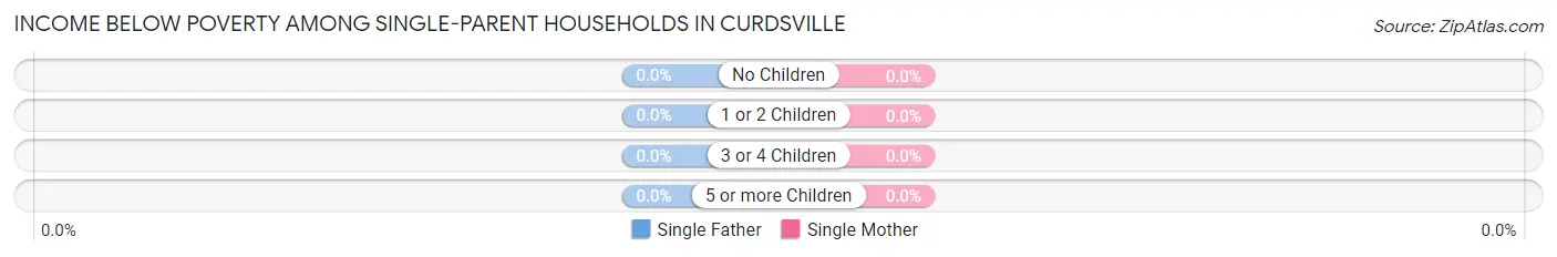 Income Below Poverty Among Single-Parent Households in Curdsville