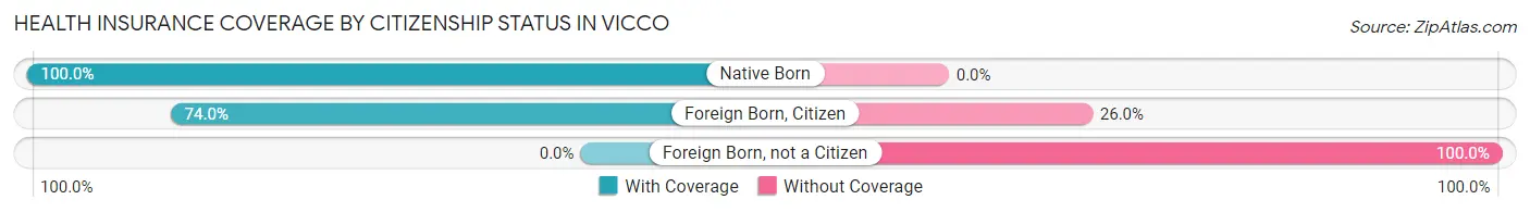 Health Insurance Coverage by Citizenship Status in Vicco