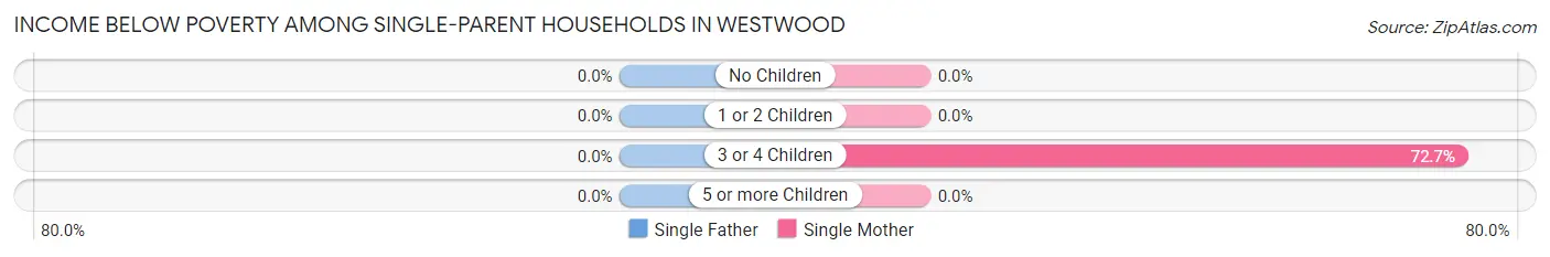 Income Below Poverty Among Single-Parent Households in Westwood