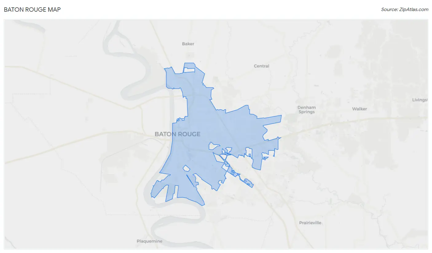 Baton Rouge Map