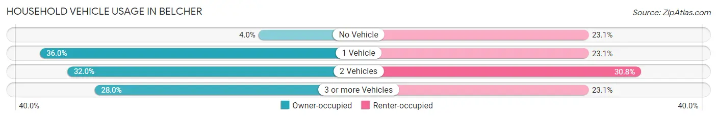Household Vehicle Usage in Belcher