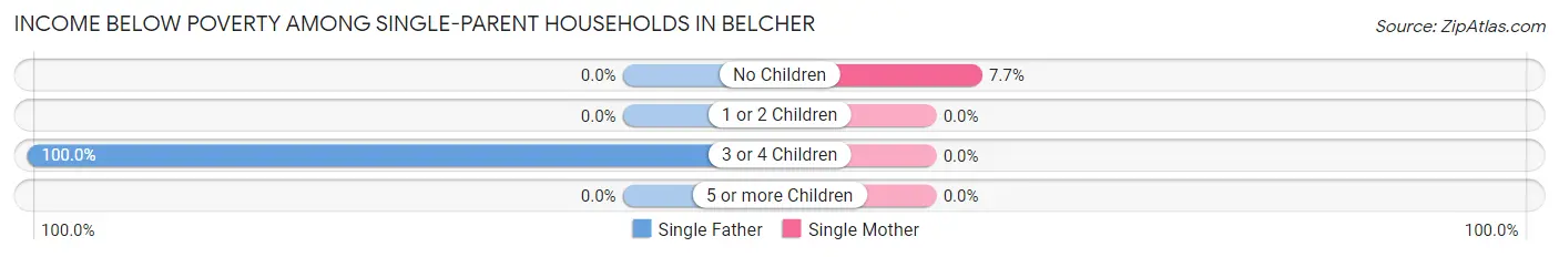 Income Below Poverty Among Single-Parent Households in Belcher