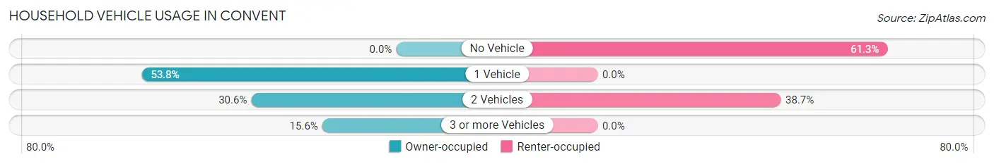 Household Vehicle Usage in Convent