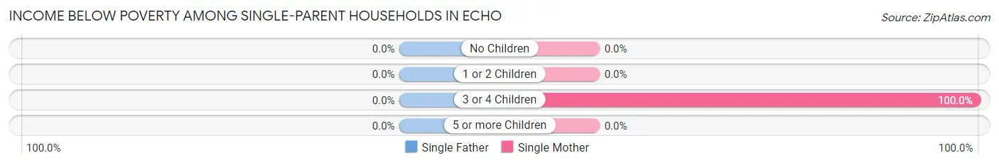 Income Below Poverty Among Single-Parent Households in Echo