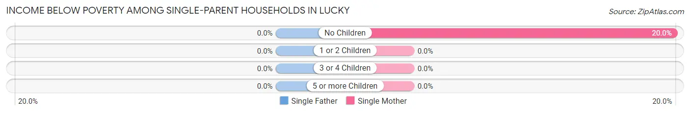 Income Below Poverty Among Single-Parent Households in Lucky