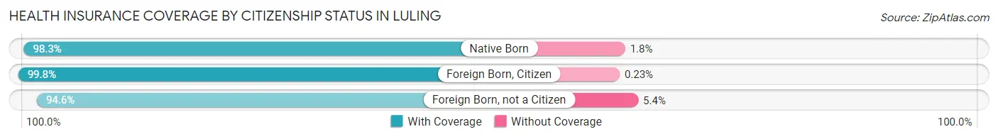 Health Insurance Coverage by Citizenship Status in Luling