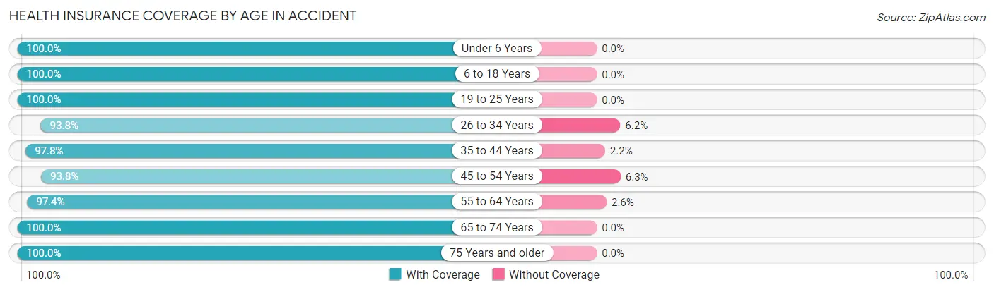 Health Insurance Coverage by Age in Accident