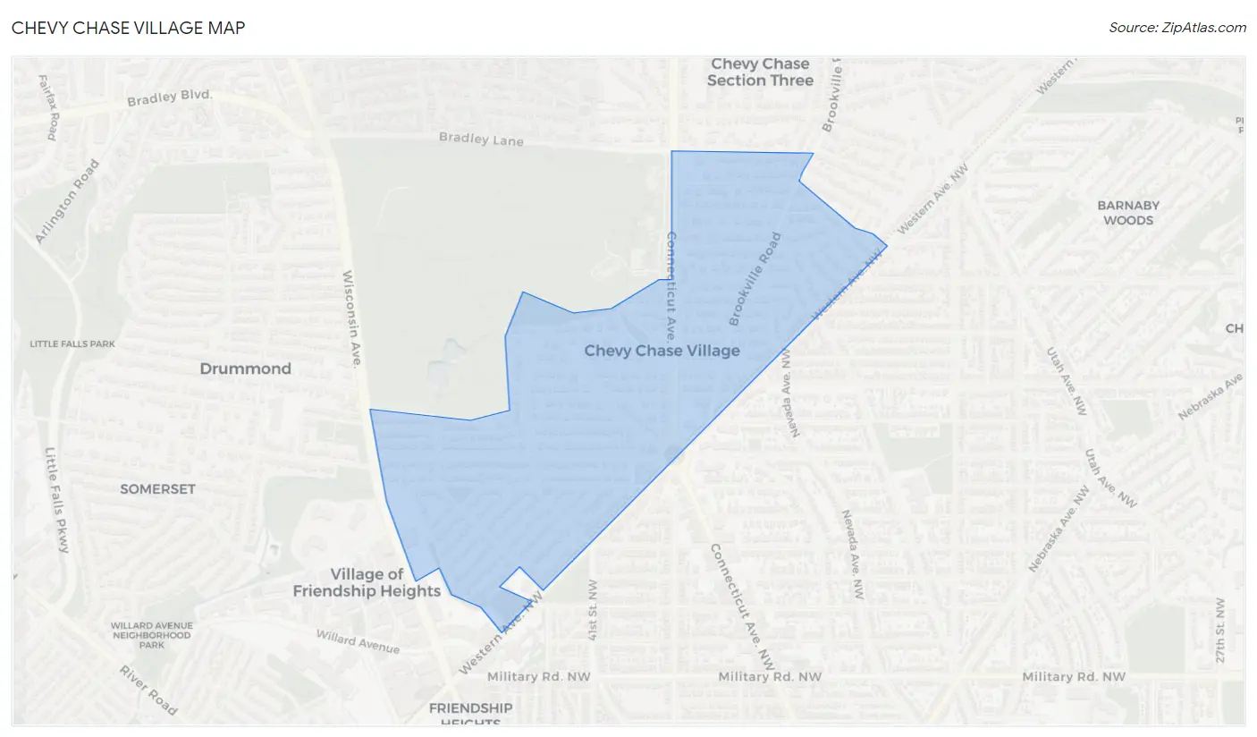 Chevy Chase Village Map