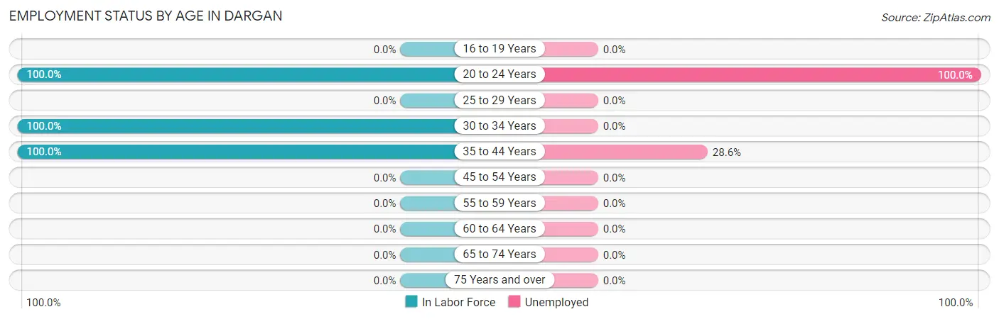 Employment Status by Age in Dargan