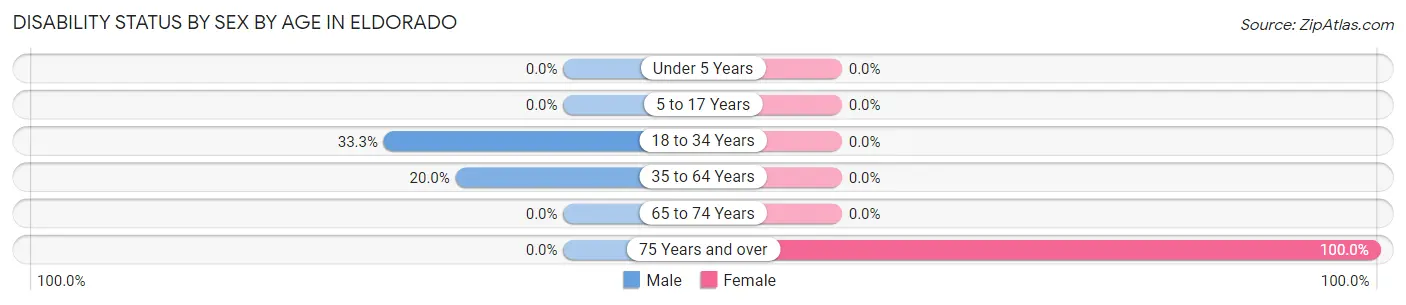 Disability Status by Sex by Age in Eldorado