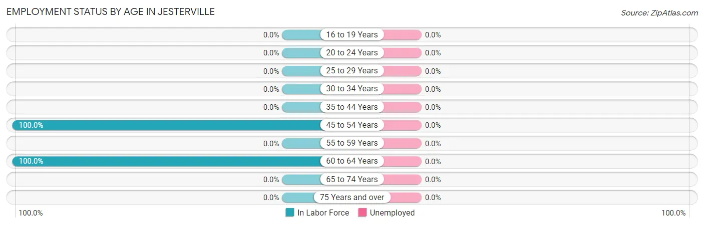 Employment Status by Age in Jesterville