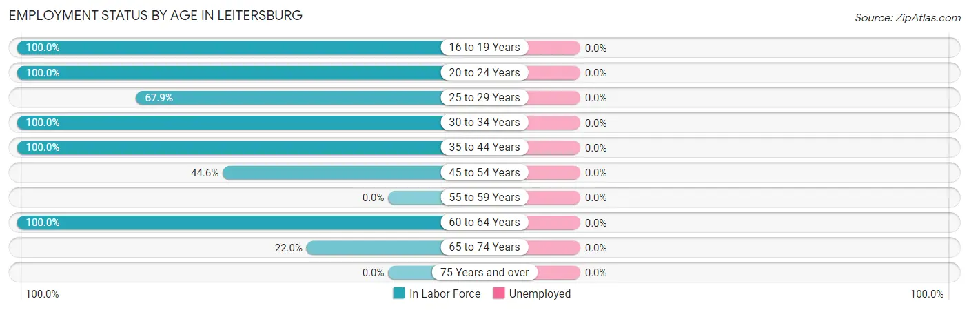 Employment Status by Age in Leitersburg
