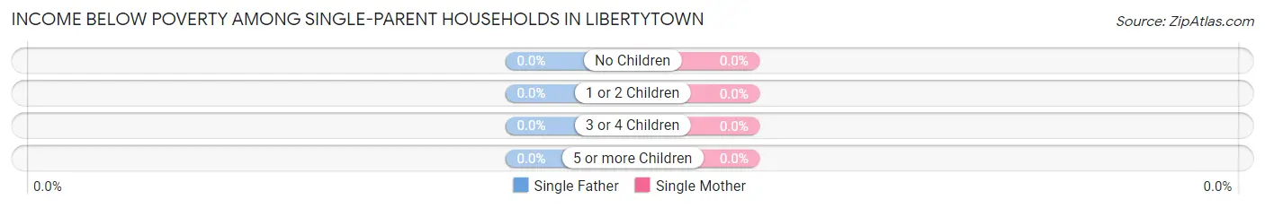 Income Below Poverty Among Single-Parent Households in Libertytown