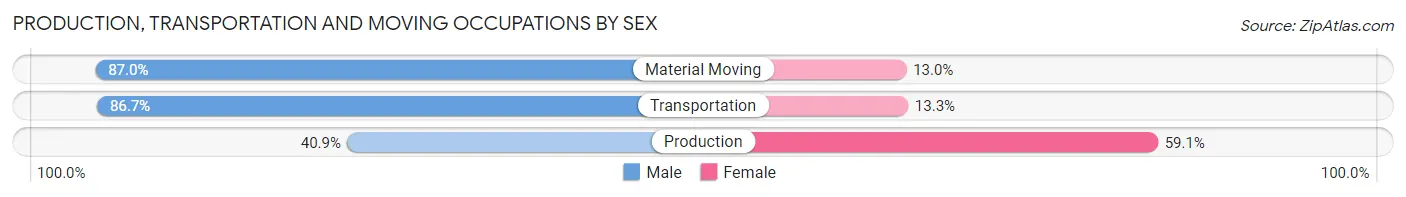 Production, Transportation and Moving Occupations by Sex in Lochearn