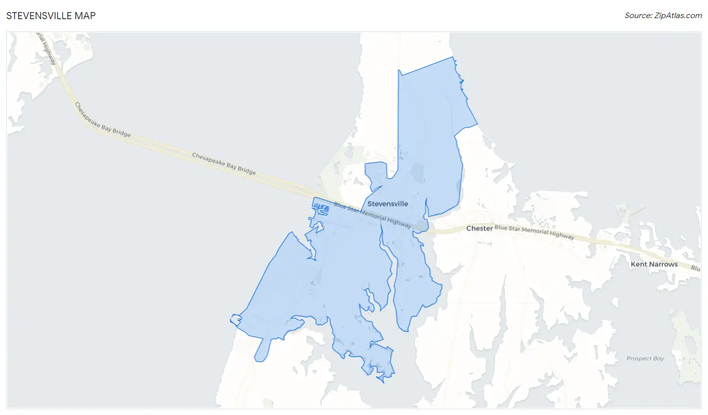 Stevensville Map