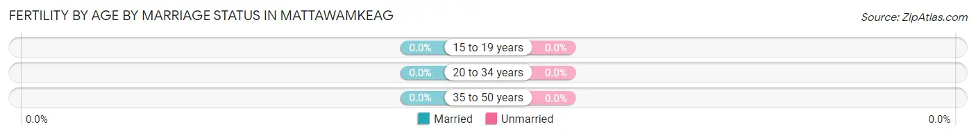 Female Fertility by Age by Marriage Status in Mattawamkeag