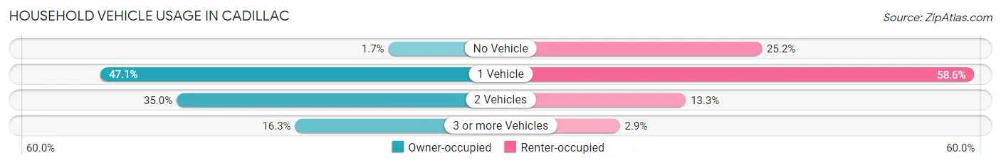 Household Vehicle Usage in Cadillac