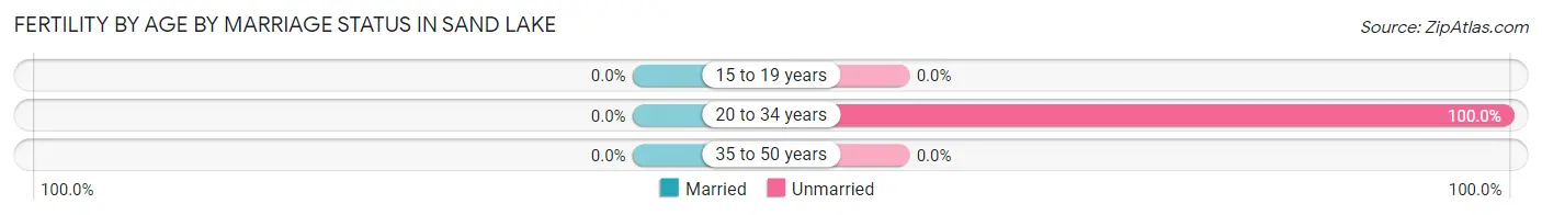 Female Fertility by Age by Marriage Status in Sand Lake