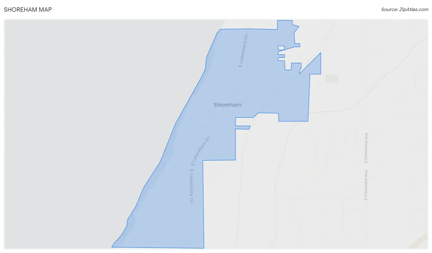Shoreham Map