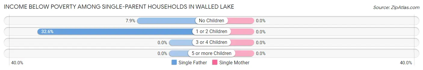 Income Below Poverty Among Single-Parent Households in Walled Lake