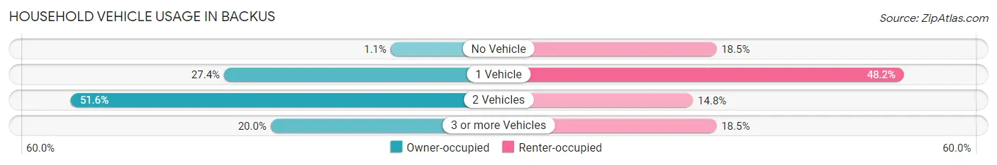 Household Vehicle Usage in Backus