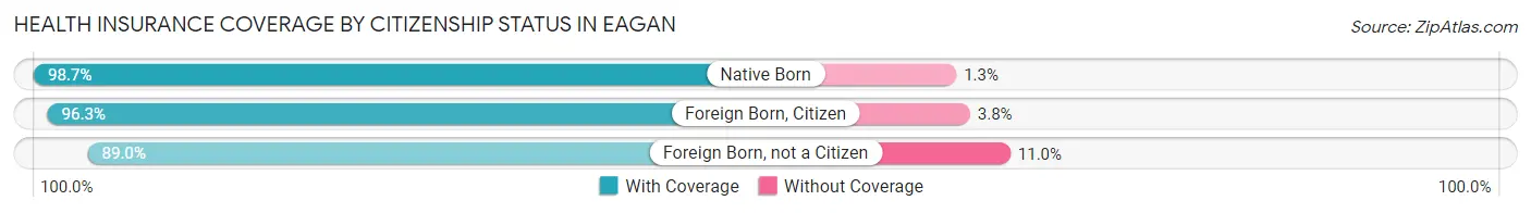 Health Insurance Coverage by Citizenship Status in Eagan