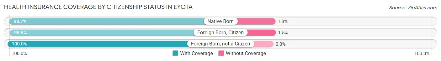 Health Insurance Coverage by Citizenship Status in Eyota
