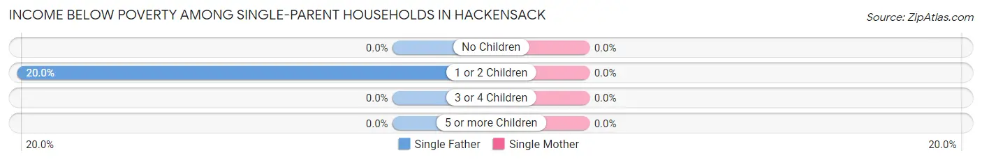 Income Below Poverty Among Single-Parent Households in Hackensack