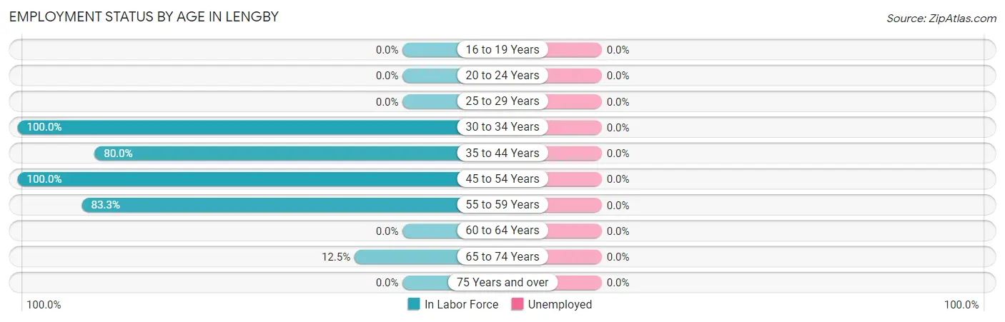 Employment Status by Age in Lengby