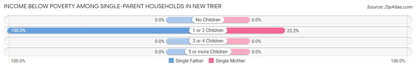 Income Below Poverty Among Single-Parent Households in New Trier