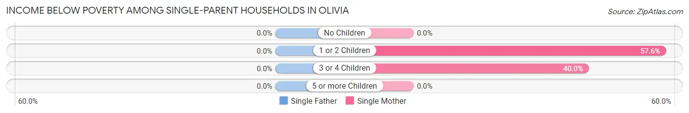 Income Below Poverty Among Single-Parent Households in Olivia