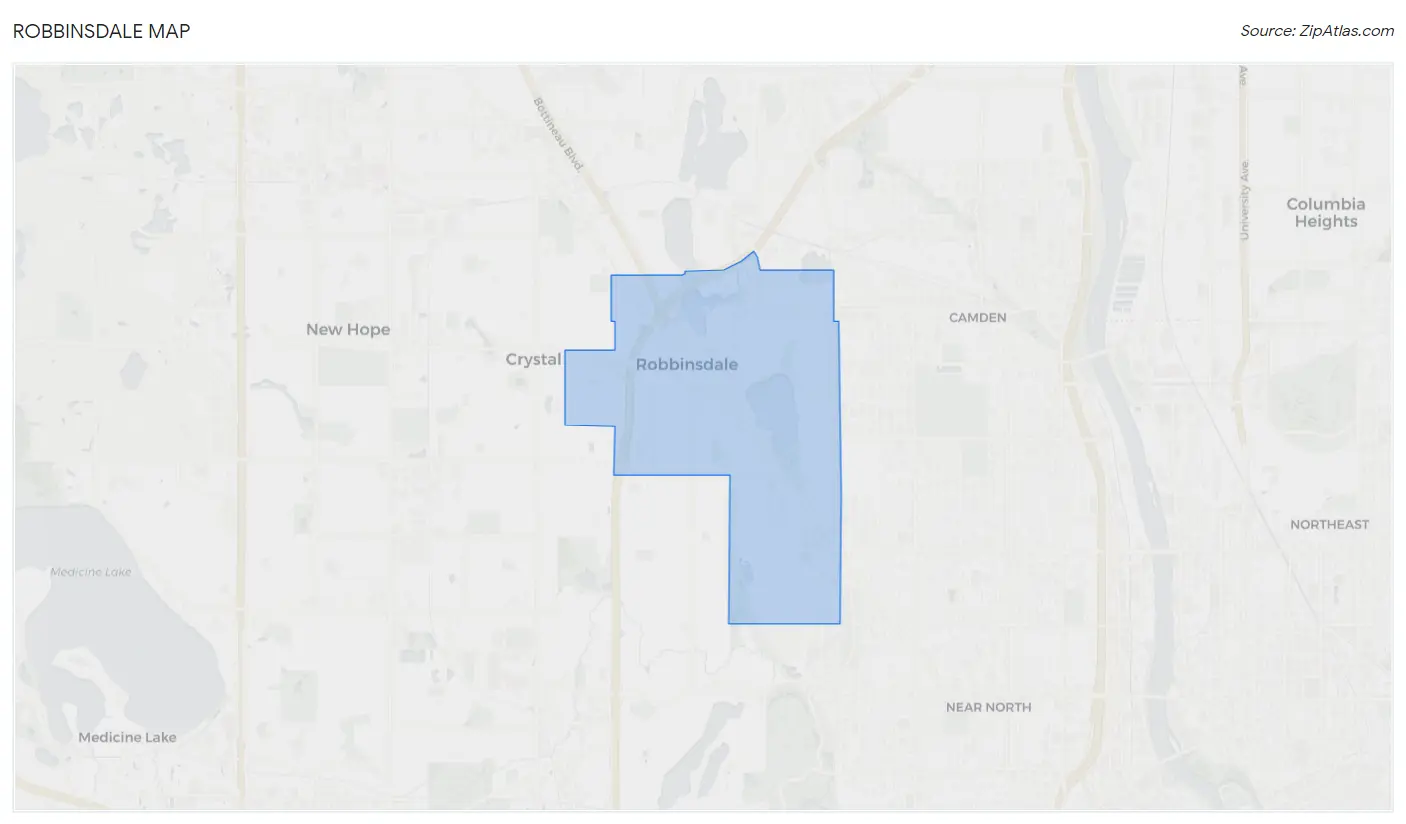 Robbinsdale Map