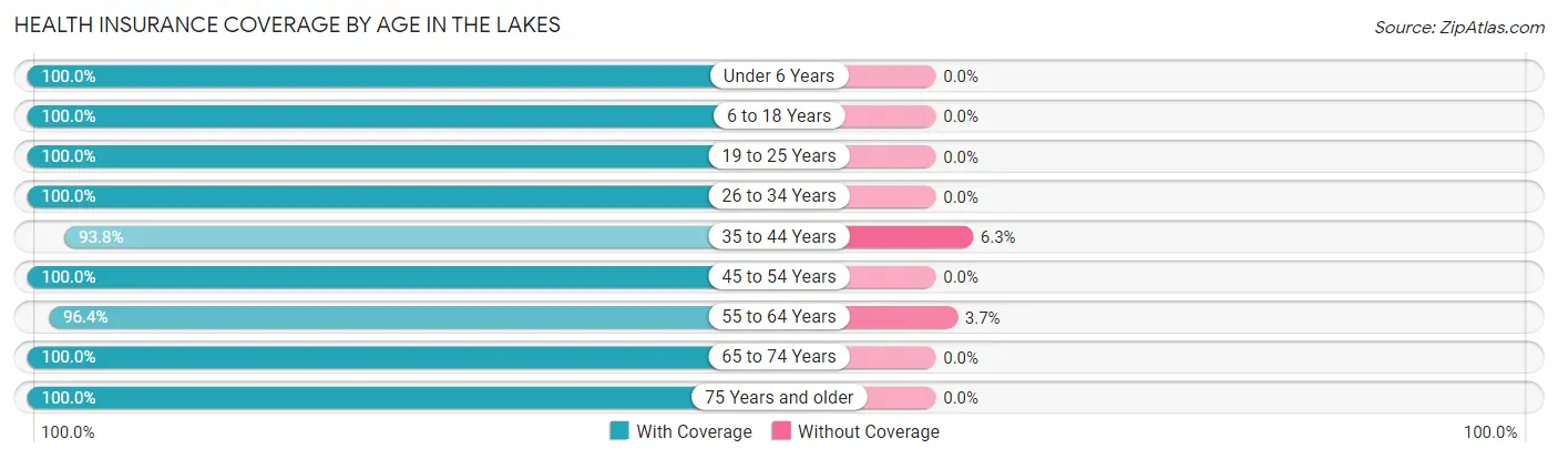 Health Insurance Coverage by Age in The Lakes