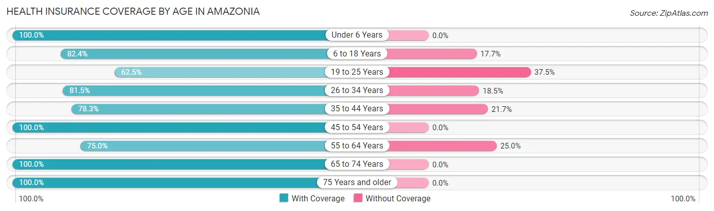 Health Insurance Coverage by Age in Amazonia