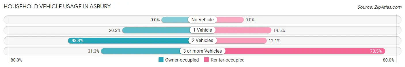 Household Vehicle Usage in Asbury