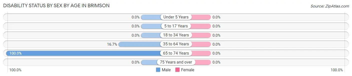 Disability Status by Sex by Age in Brimson