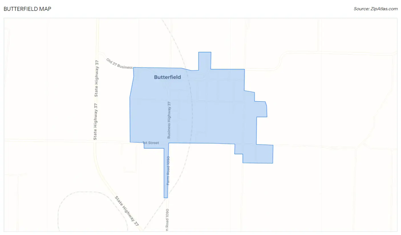 Butterfield Map