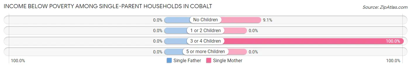 Income Below Poverty Among Single-Parent Households in Cobalt