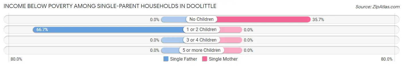 Income Below Poverty Among Single-Parent Households in Doolittle
