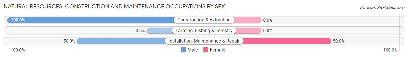 Natural Resources, Construction and Maintenance Occupations by Sex in Doolittle