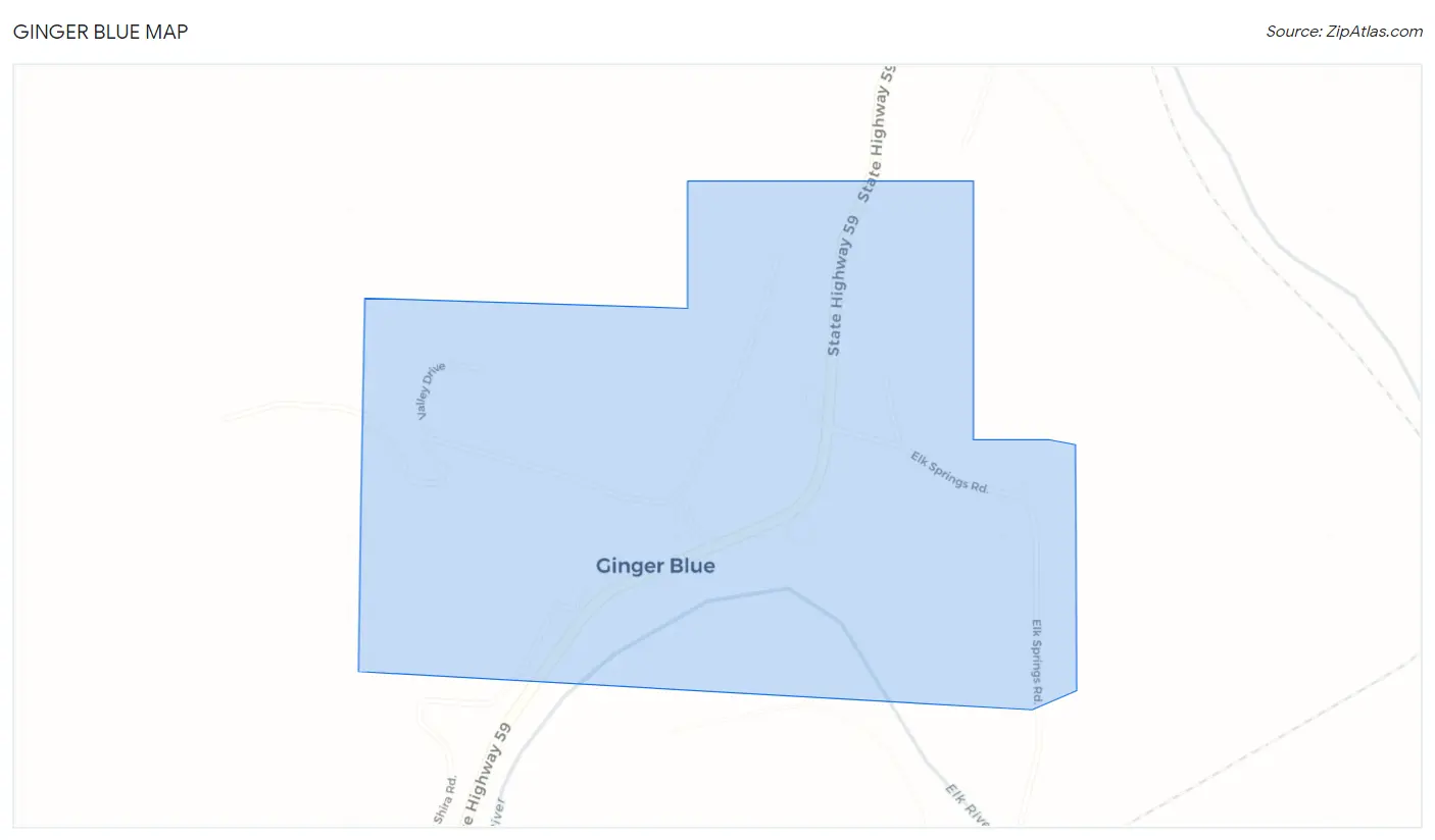 Ginger Blue Map