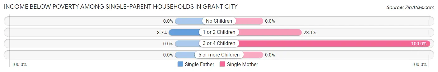 Income Below Poverty Among Single-Parent Households in Grant City