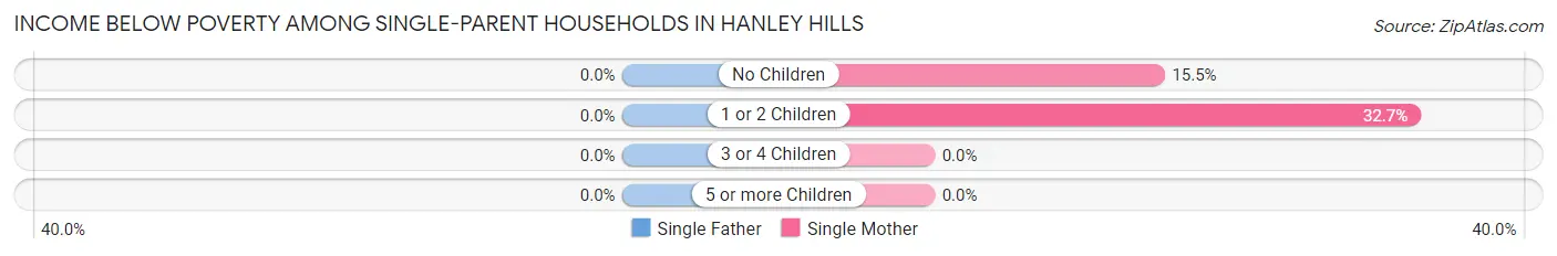 Income Below Poverty Among Single-Parent Households in Hanley Hills