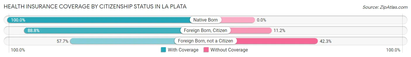 Health Insurance Coverage by Citizenship Status in La Plata